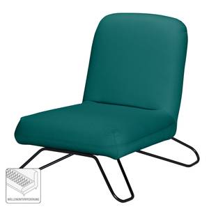 Fauteuil Amaroo structuurstof - Petrolblauw