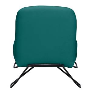 Fauteuil Amaroo Tissu structuré - Bleu pétrole