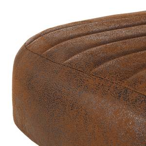 Fauteuil rétro Americano Microfibre marron