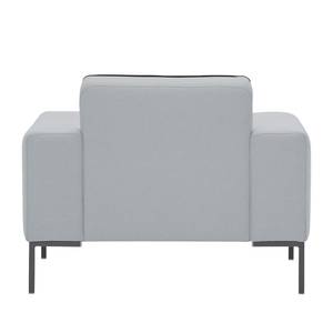 Fauteuil Ampio Duo geweven stof Stof Floreana: Lichtgrijs - Grijs