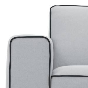 Fauteuil Ampio Duo geweven stof Stof Floreana: Lichtgrijs - Grijs