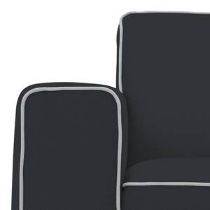 Fauteuil Ampio Duo Tissu Tissu Floreana : Anthracite - Noir