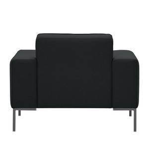 Fauteuil Ampio geweven stof Stof Floreana: Antraciet - Grijs