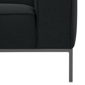 Fauteuil Ampio geweven stof Stof Floreana: Antraciet - Grijs