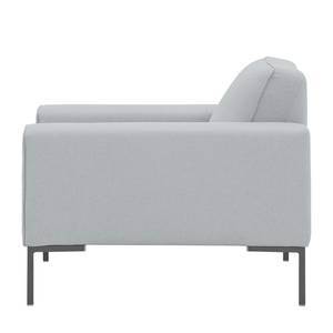 Fauteuil Ampio geweven stof Stof Floreana: Lichtgrijs - Grijs