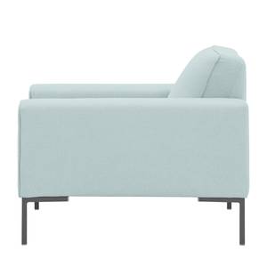 Fauteuil Ampio geweven stof Stof Floreana: Mintgroen - Grijs