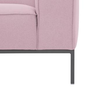 Fauteuil Ampio geweven stof Stof Floreana: Roze - Grijs