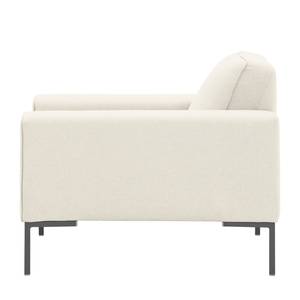 Fauteuil Ampio geweven stof Stof Naya: Lichtbeige - Grijs