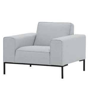 Fauteuil Ampio Tissu Tissu Floreana : Gris clair - Noir