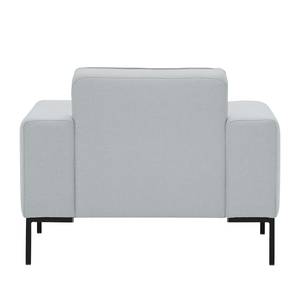 Fauteuil Ampio Tissu Tissu Floreana : Gris clair - Noir