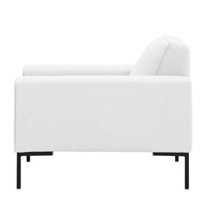 Fauteuil Ampio Tissu Tissu Floreana : Blanc - Noir