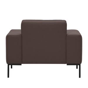 Fauteuil Ampio geweven stof Stof Naya: Bruin - Zwart