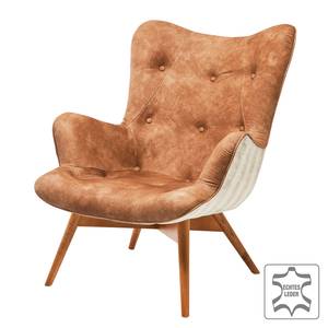 Fauteuil Angels Wings Leather Allium Brown - bruin echt leer