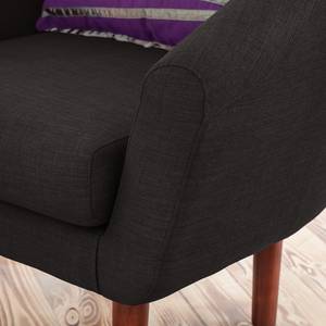 Fauteuil Anna I Tissu - Marron gris