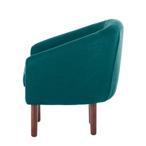 Fauteuil Anna I Tissu - Bleu pétrole