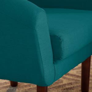 Fauteuil Anna I Tissu - Bleu pétrole