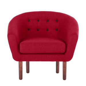 Fauteuil Anna I Tissu - Rouge