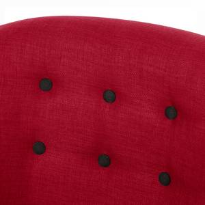 Fauteuil Anna I Tissu - Rouge