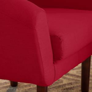 Fauteuil Anna I geweven stof - Rood