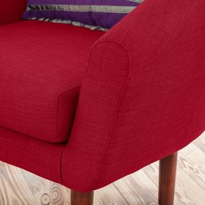 Fauteuil Anna I Tissu - Rouge