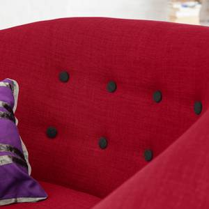 Fauteuil Anna I geweven stof - Rood