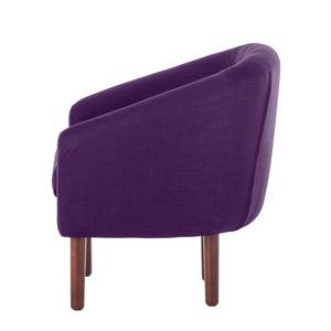 Fauteuil Anna I geweven stof - Paars