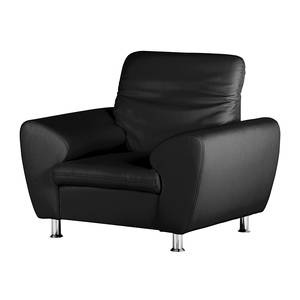 Fauteuil Aras Cuir synthétique - Noir