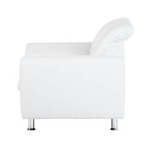 Fauteuil Aras Cuir synthétique - Blanc