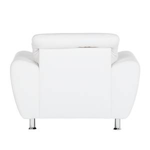 Fauteuil Aras Cuir synthétique - Blanc