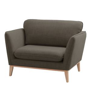 Fauteuil Argoon geweven stof - Bruingrijs