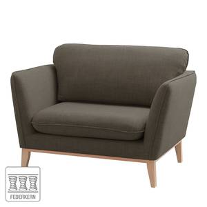 Fauteuil Argoon geweven stof - Bruingrijs