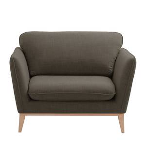 Fauteuil Argoon geweven stof - Bruingrijs