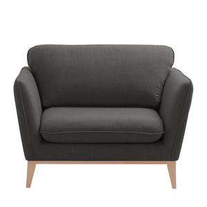 Fauteuil Argoon geweven stof - Donkergrijs