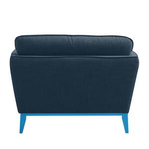 Fauteuil Argoon Tissu - Pieds : bleu - Bleu foncé