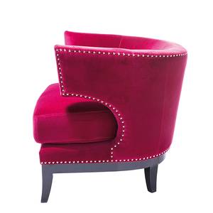 Fauteuil Art Deco Velours fuschia