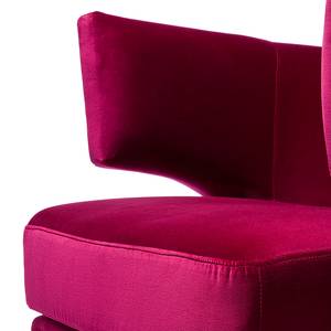 Sessel Art Deco Samt Fuchsia