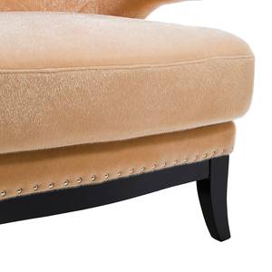 Fauteuil Art Deco velours - beige