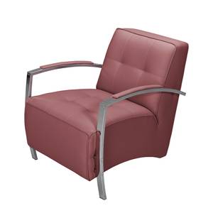 Fauteuil Gifford I Cuir véritable - Rouge