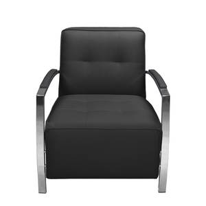 Fauteuil Gifford I Cuir véritable - Noir