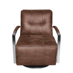 Fauteuil Gifford II Cuir véritable - Mocca