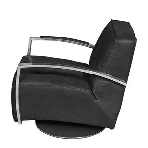 Fauteuil Gifford II Cuir véritable - Noir