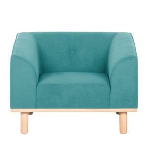 Fauteuil Jelsa Tissu - Bleu pétrole