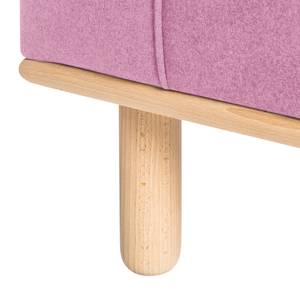 Sessel Aya (mit Hocker) Webstoff Rosa