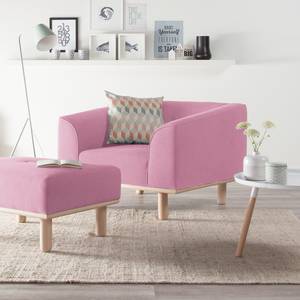 Fauteuil Aya Tissu - Rose