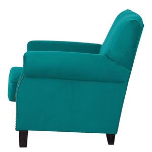 Fauteuil Bardi Microfibre turquoise