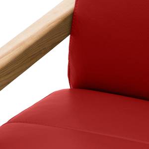 Fauteuil Barlow echt leer Echt leer Neka: Rood