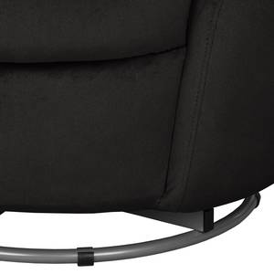 Draaifauteuil Baston microvezel Zwart