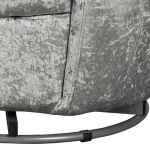 Draaifauteuil Baston fluweel Grijszilver