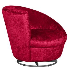 Draaifauteuil Baston fluweel Kersenrood