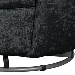 Fauteuil Baston Velours - Noir